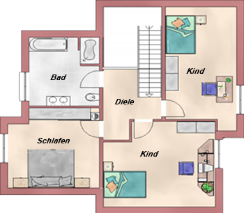 Dachgeschossgrundriss