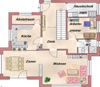 Erdgeschossgrundriss