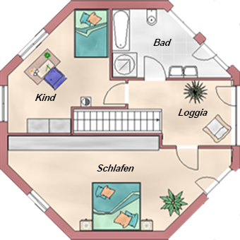 Dachgeschossgrundriss
