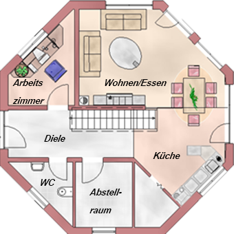 Erdgeschossgrundriss